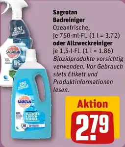 REWE Sagrotan Badreinigeroder Allzweckreiniger Angebot
