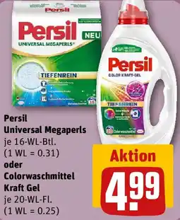 REWE Persil Universal Megaperls oder Colorwaschmittel Kraft Gel Angebot