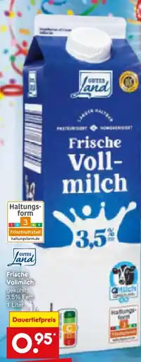 Netto Marken-Discount Gutes Land Frische Vollmilch Angebot
