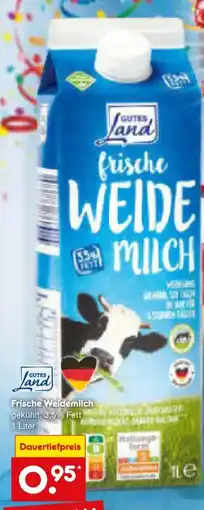 Netto Marken-Discount Gutes Land Frische Weidemilch Angebot