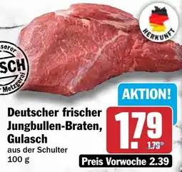 HIT Deutscher frischer Jungbullen-Braten, Gulasch Angebot