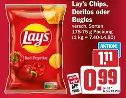 HIT Lay's Chips, Doritos oder Bugles Angebot