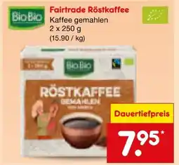 Netto Marken-Discount BioBio Fairtrade Röstkaffee gemahlen Angebot