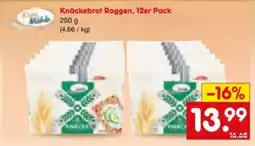 Netto Marken-Discount Korn Mühle Roggenvollkorn Knäckebrot Angebot