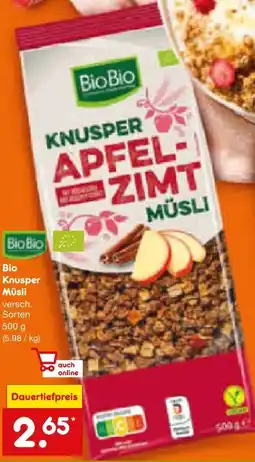 Netto Marken-Discount BioBio Bio-Knusper Müsli Angebot
