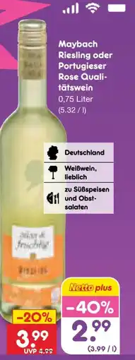 Netto Marken-Discount Maybach Riesling Angebot