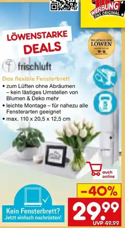 Netto Marken-Discount Frischluft-Fensterbrett Angebot