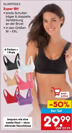 Netto Marken-Discount Slimmaxx Damen Super-BH-Set, 6er Set Angebot