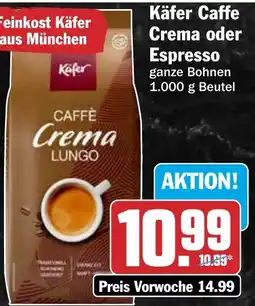 HIT Käfer Caffe Crema oder Espresso Angebot