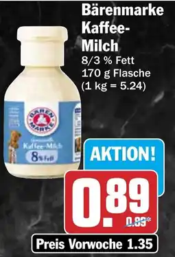 HIT Bärenmarke Kaffee- Milch Angebot