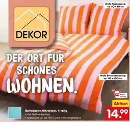 Netto Marken-Discount Dekor Mikrofaser-Bettwäsche Angebot
