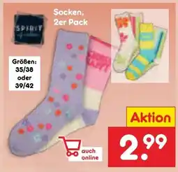 Netto Marken-Discount Spirit of Colours Unisex Socken 2er Pack Angebot