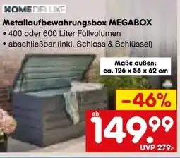 Netto Marken-Discount Home Deluxe Metallaufbewahrungsbox Megabox Angebot