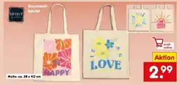 Netto Marken-Discount Spirit of Colours Baumwollbeutel Angebot