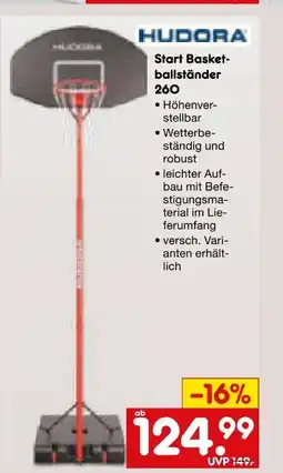 Netto Marken-Discount Hudora Basketballständer Angebot