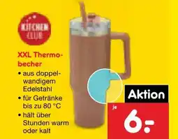 Netto Marken-Discount Kitchen Club Edelstahl-Thermobecher XXL Angebot