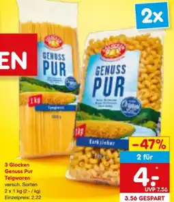 Netto Marken-Discount 3 Glocken Genuss Pur Teigwaren Angebot