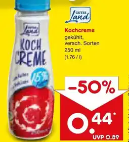 Netto Marken-Discount Gutes Land Kochcreme Angebot