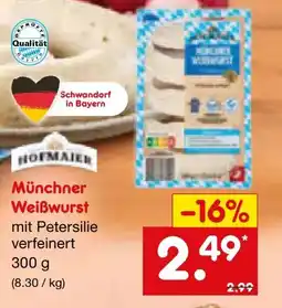 Netto Marken-Discount Hofmaier Münchner Weißwurst Angebot