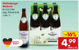 Netto Marken-Discount Weltenburger Klosterbrauerei Maibock Angebot