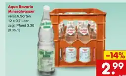 Netto Marken-Discount Aqua Bavaria Mineralwasser Angebot