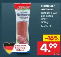 Netto Marken-Discount Holsteiner Riesenmettwurst Angebot