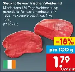Netto Marken-Discount Steakhüfte vom Irischen Weiderind Angebot