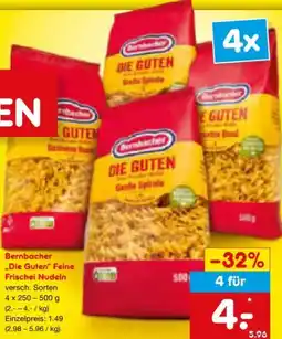 Netto Marken-Discount Bernbacher Die Guten Frischei-Nudeln Angebot