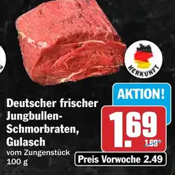 HIT Deutscher frischer Jungbullen- Schmorbraten, Gulasch Angebot