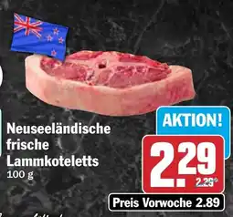 HIT Neuseeländische frische Lammkoteletts Angebot