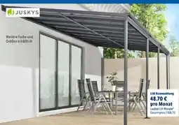 Lidl Juskys Aluminium Terrassendach Borneo Angebot