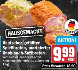HIT Deutscher gefüllter Spießbraten, marinierter Knoblauch-Saftbraten Angebot