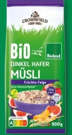 Lidl Crownfield Bio Dinkel Hafer Müsli Angebot