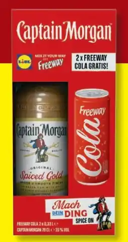 Lidl Lidl Captain Morgan & Freeway Cola Geschenkset Angebot