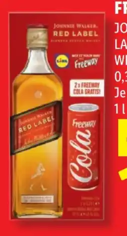 Lidl Lidl Johnnie Walker Red Label & Freeway Cola Geschenkset Angebot