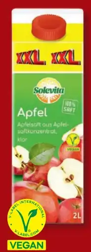 Lidl Solevita Vegan Apfelsaft Klar XXL Angebot