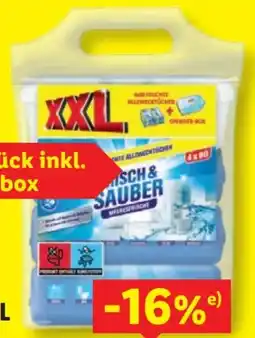 Lidl W5 Feuchte Allzwecktücher XXL Angebot