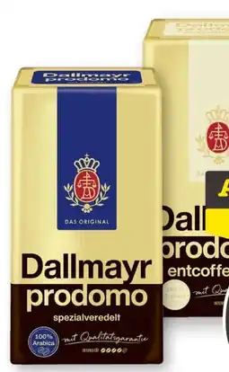 Scheck-in-Center Dallmayr Prodomo Kaffee Angebot