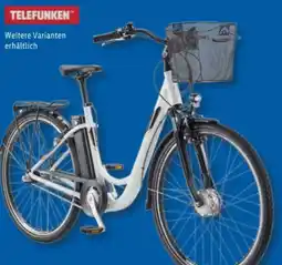 Lidl Telefunken E-Bike Cityrad RC830 Multitalent Angebot