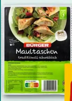 nahkauf Bürger Maultaschen Angebot