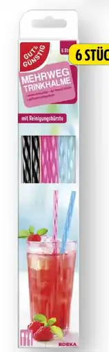 Edeka Gut & Günstig Trinkhalme Mehrweg Angebot