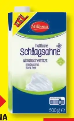 Lidl Milbona Haltbare Schlagsahne XXL Angebot