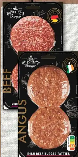 REWE Butcher’s Burger Angus Irish Beef Patties Angebot
