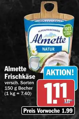 HIT Almette Frischkäse Angebot
