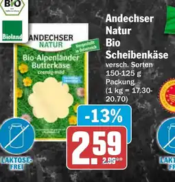 HIT Andechser Natur Bio Scheibenkäse Angebot
