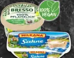 HIT Milkana Schmelzkäse, Bresso pflanzlich Angebot