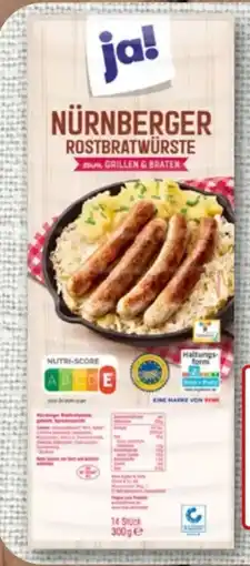 nahkauf ja! Original Nürnberger Rostbratwürste Angebot
