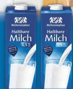 E-Center Weihenstephan Haltbare Milch Angebot
