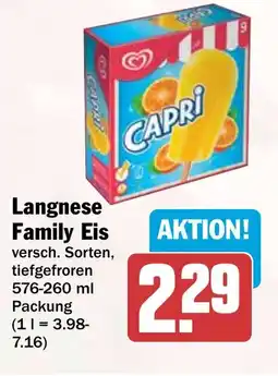 HIT Langnese Family Eis Angebot