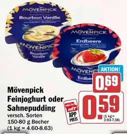 HIT Mövenpick Feinjoghurt oder Sahnepudding Angebot